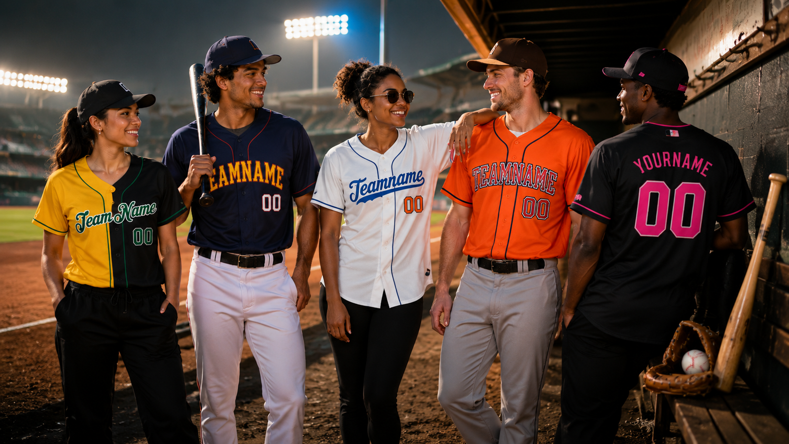 Baseball jersey lifestyle showcase