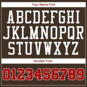 Men's Custom Brown Red-Cream Authentic American Flag Fashion Baseball Jersey - Image 5