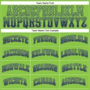 Men's Custom Neon Green Navy-Gray Authentic Drift Fashion Baseball Jersey - Image 3