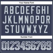 Men's Custom Navy Silver-White Authentic Drift Fashion Baseball Jersey - Image 2