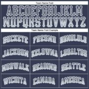 Men's Custom Navy Silver-White Authentic Drift Fashion Baseball Jersey - Image 4